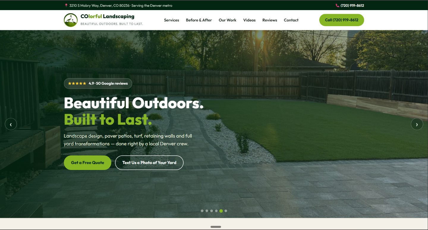 Website after redesign by More Klicks
