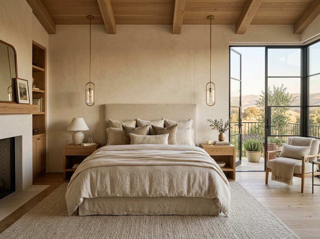 Serene bedroom design