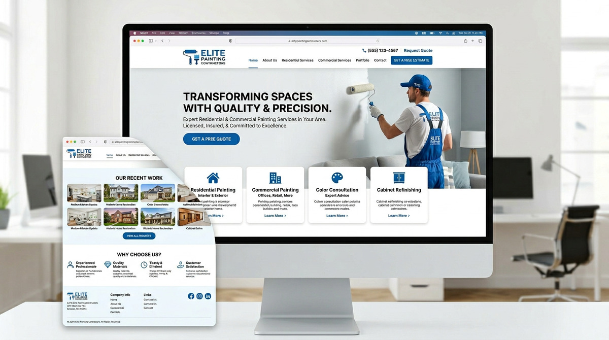 Milestone Painting website — built by More Klicks